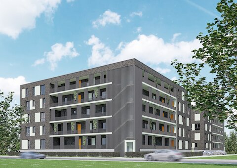 Neubau von 2 Mehrfamilienhäusern (54WE) in Melle