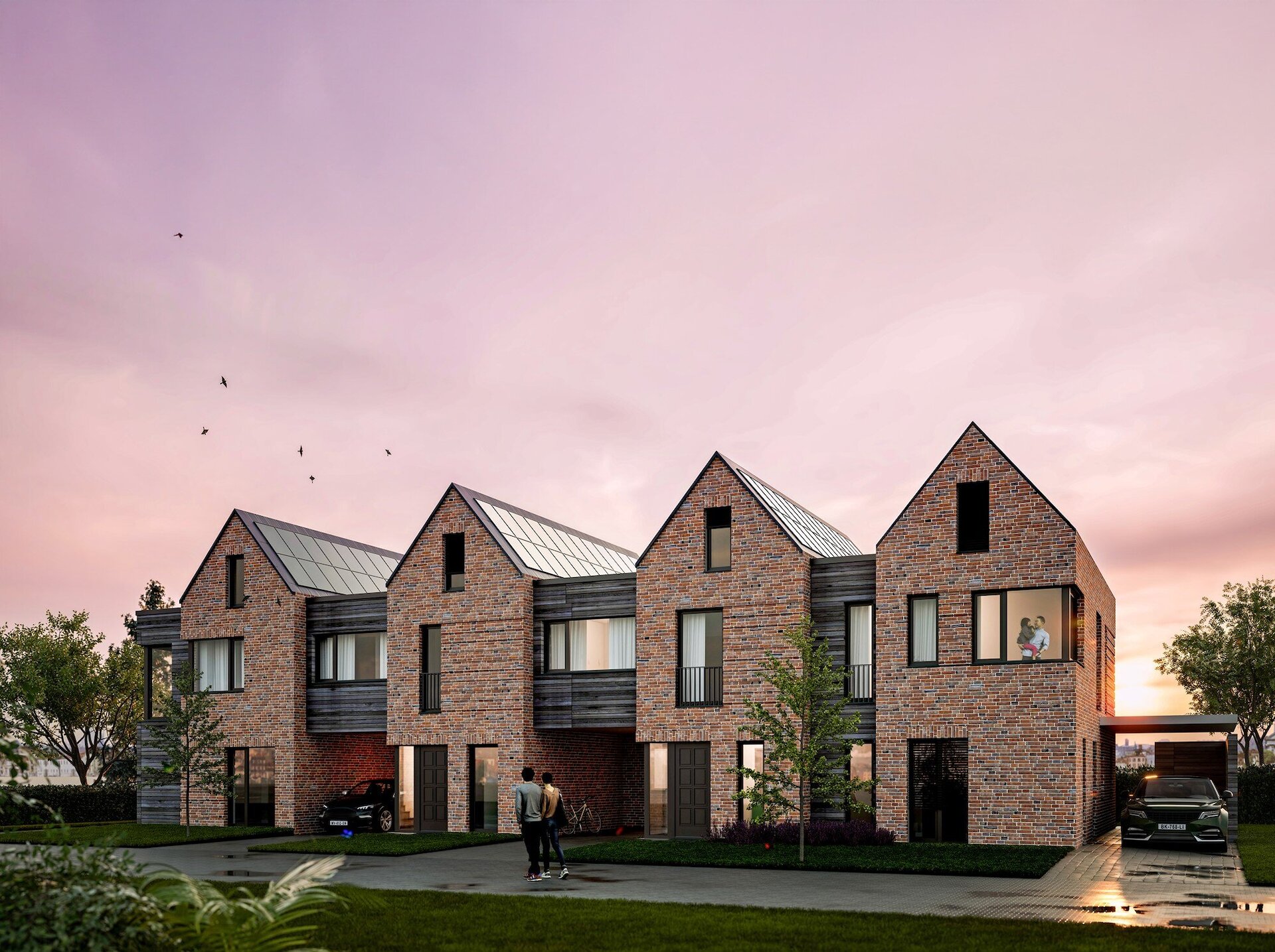 Neubau eines Reihenhauses